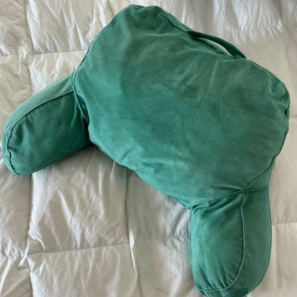 Teal Pillow with pocket